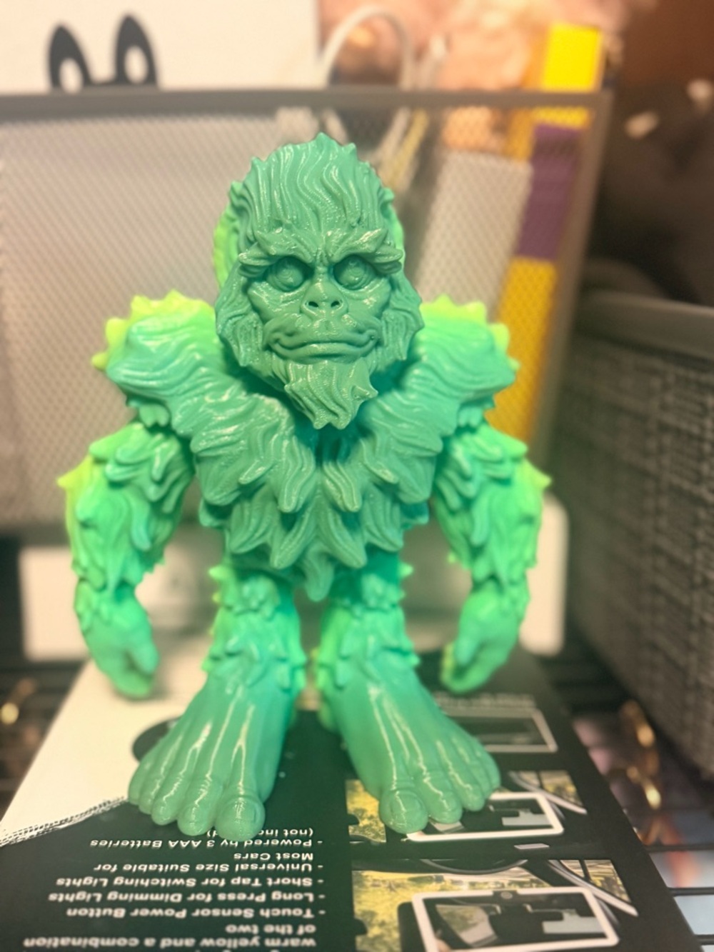 3D Print - Big Foot - Green Multi Color